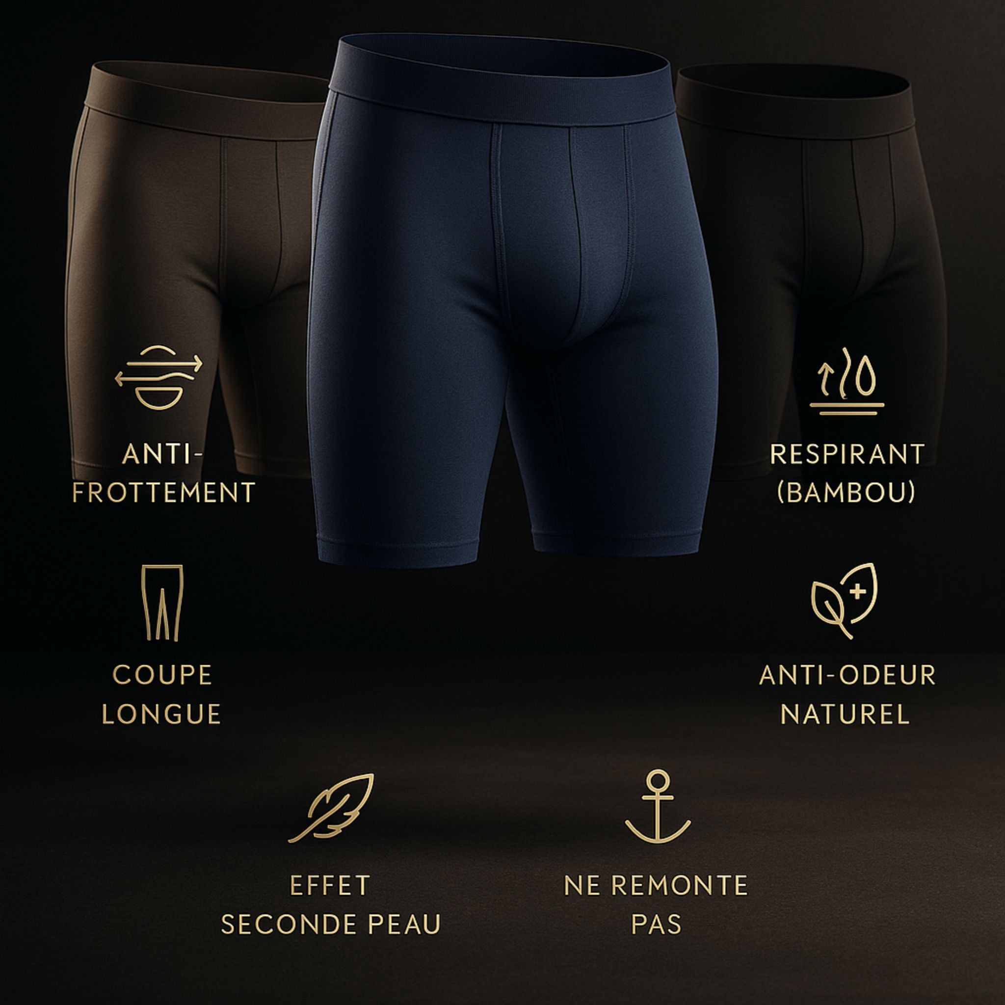 Infographie en  bambou naturel.